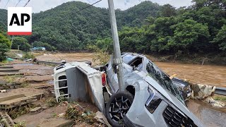 Heavy rains in South Korea leave 14 dead and 12 others missing