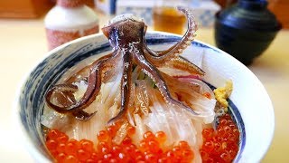 日本路邊小吃 - 跳舞魷魚生魚片 函館海鮮