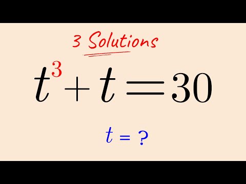 Nice Math Olympiad Algebra Problem | Solve for t=?