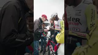 Biniam Girmay with fans 🇪🇷 🥰 #cycling #eritrea