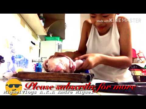 Vlog #2 2019 | CUTTING UP A WHOLE DRESSED CHICKEN | TLE PROJECT 2019 | First Time