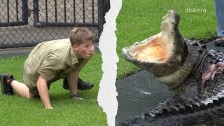 Robert Irwin Almost Dislocates Arm | Australia Zoo