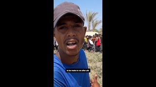 Palestinians condemn humiliation of chasing after airdropped aid