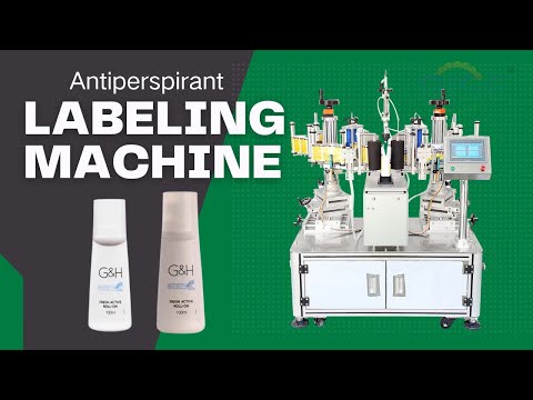 RISHEG Double-sided labeling machine｜semi-automatic antiperspirant stick labeling machine