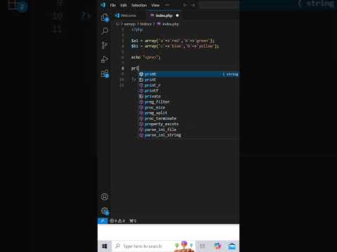 array_merge_recursive() function in php #viralvideos #shorts #php #developer
