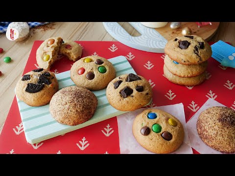 Cookies 4-Ways with one Dough Without Oven by Food Fusion Kids