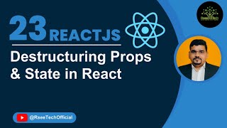 Destructuring  | Destructuring Props and State in React (हिंदी में) #react #reactjs #reacttutorial