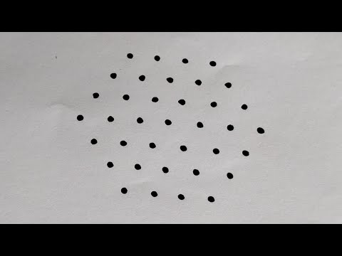 7×4 middle dots rangoli || 7 చుక్కలు మధ్య చుక్క 4 వచ్చే వరకు