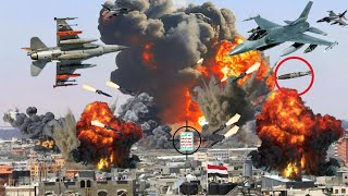 Houthi Panic! US F-16 Female Pilot Drops JDAM Bombs Right on Target in an Instant