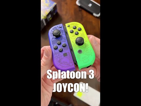 Splatoon 3 JoyCon up close! Wow..