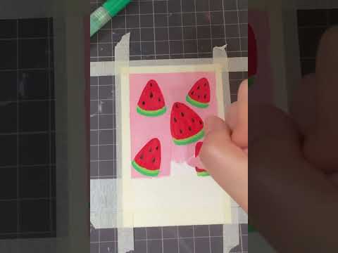 丙烯马克笔｜涂鸦画画｜夏天就要画西瓜