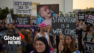 "Inhumane": Global protests demand end to hunger crisis in Gaza