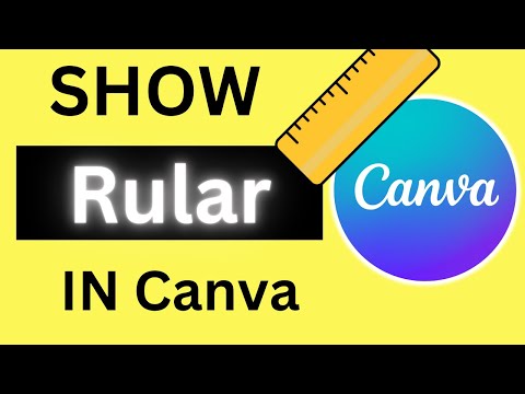How to Show Rulers in Canva || Canva Tutorial