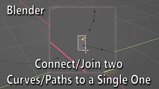 Blender Connect/Join two Curves/Paths together into a single one (troubleshooting)