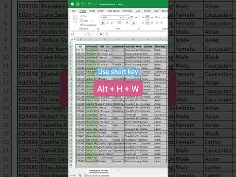 wrap text in excel like a pro #excel #exceltips #exceltutorial #shorts