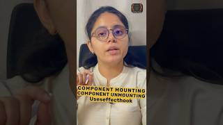 useEffect Hook - Component Mounting/Unmounting Hindi #icodingsaga #codingsaga #reactnative #shorts