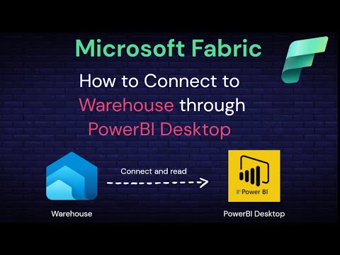 009 Microsoft Fabric Data warehouse: How to connect to warehouse through PowerBI Desktop #microsoft