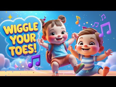 Wiggle Your Toes🎶Easy Toddler Body Parts Song🎉Super Simple Body Parts Song for Kids🌟Fun Action Song