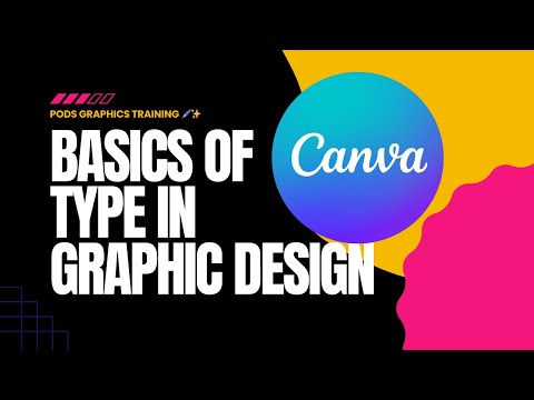 🔠 Basics of Type in Graphic Design | PODs Graphics Training ✨