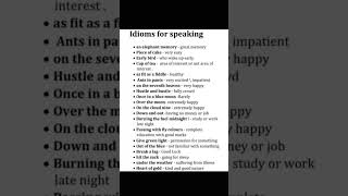 Idioms for speaking| Advance english| advance vocabulary.                 #english #advancedenglish