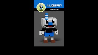 Mugman | Cuphead | Voxel Art