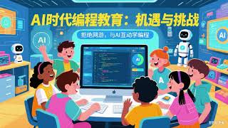 在AI时代编程教育：机遇与挑战。让孩子成为AI的超级使用者。拒绝网游、刷视频，取而代之用耳朵听故事，用语音与AI互动