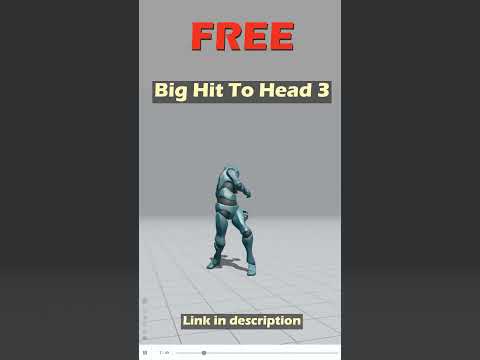 Big Hit To Head 3. Free Mixamo animation for Daz Studio's Genesis 9.
