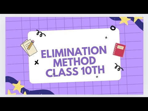 10th Maths Problem - Elimination Method #ncert #ncertsolutions #10thclass #10thmaths#karnataka