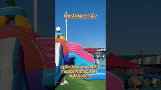 This is What Pure Summer Happiness Looks Like! #SummerFun #PoolParty #WaterFun #Custominflatable