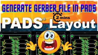 😲😲Easily in 1 minutes Generate PCB Gerber file, Drill Drawing, NC Drill Using Pads mentor graphics😲😲