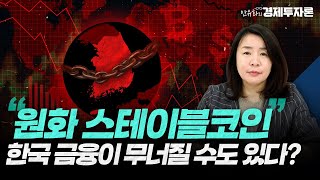"원화 스테이블코인", 한국 금융이 무너질 수도 있다?!ㅣ안유화 경제투자론
