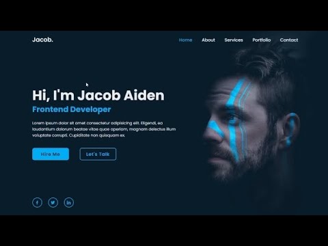 Personal Portfolio Website using HTML _ CSS #portfolio #viralvideo #highlights #hd