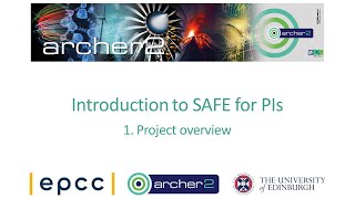 Introduction to SAFE:  1 Project Overview