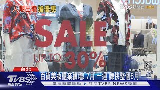 迎解封商機!百貨活動不輸周年慶 名錶省「50萬」｜TVBS新聞