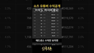 쇼츠 수익 공개 유튜브 수익 얼마나 벌수 있을까?