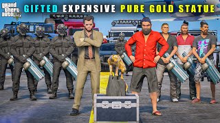 GTA 5 : GOLD MAFIA GIFTED MOST EXPENSIVE GOLD PANTHER STATUE || BB GAMING