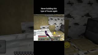 Never building this type of house#minecraft #technoblademinecraft #technobladeneverdies #technoblade