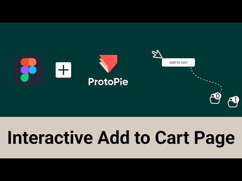 Interactive Add to Cart Page in Figma and Protopie #design #tutorial #animation #education #figma