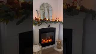 Chimenea de ensueño eléctrica - ¿Qué tan romántico es? #shorts #chimenea #decoracionnavidad