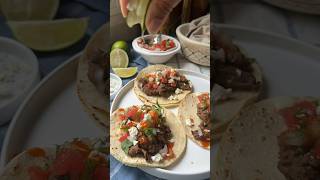 Shaved beef steak tacos! #tacos #beeftacos #beef #beefrecipe #easyrecipe #mexicanfood