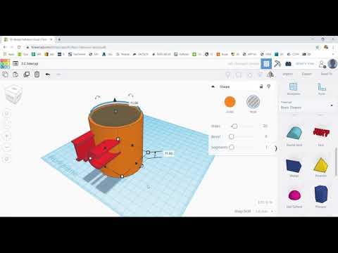 How to create a teacup using Tinkercad