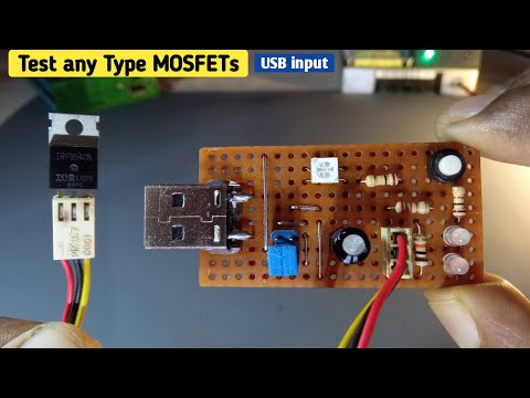 How To Make Simple Mosfet Tester Circuit - SMD and All Type Mosfet Testing | Electronics Projects