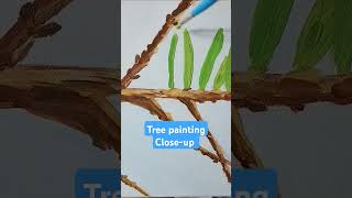 Tree painting close-up pt 2 #artvideo #art #stonemarstudio #trees #painting #happylittletrees