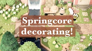 Springcore decorating- creating a secret garden🌼  ACNH