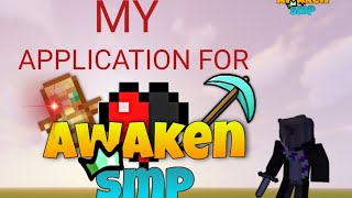 MY APPLECTION FOR AWAKEN SMP //♥️♥️.       @QalbAwakening0 @POJAV GAMER