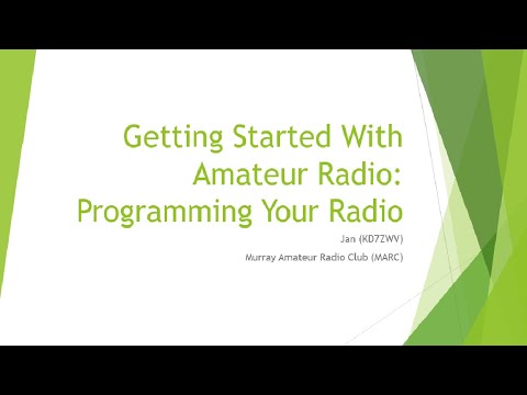 Programming Your Radio part 1