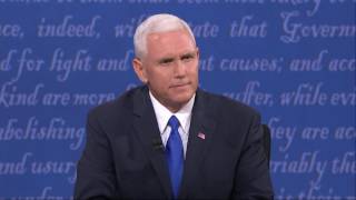 美大选副总统辩论 凯恩彭斯护主争加分 [20161005]