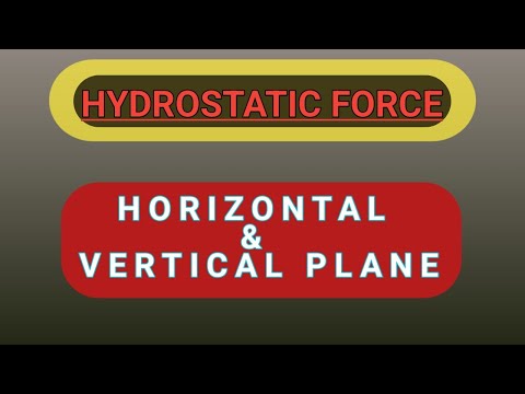 LEC 25 || Hydrostatic Force on Horizontal & Vertical Plane || Fluid Mechanics....