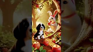 #digitalfun #love #care #loyalty #friends #rabbit #dog #animalslove ❤️
