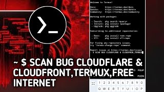 ~ $ SCAN BUG CLOUDFLARE & CLOUDFRON,TERMUX